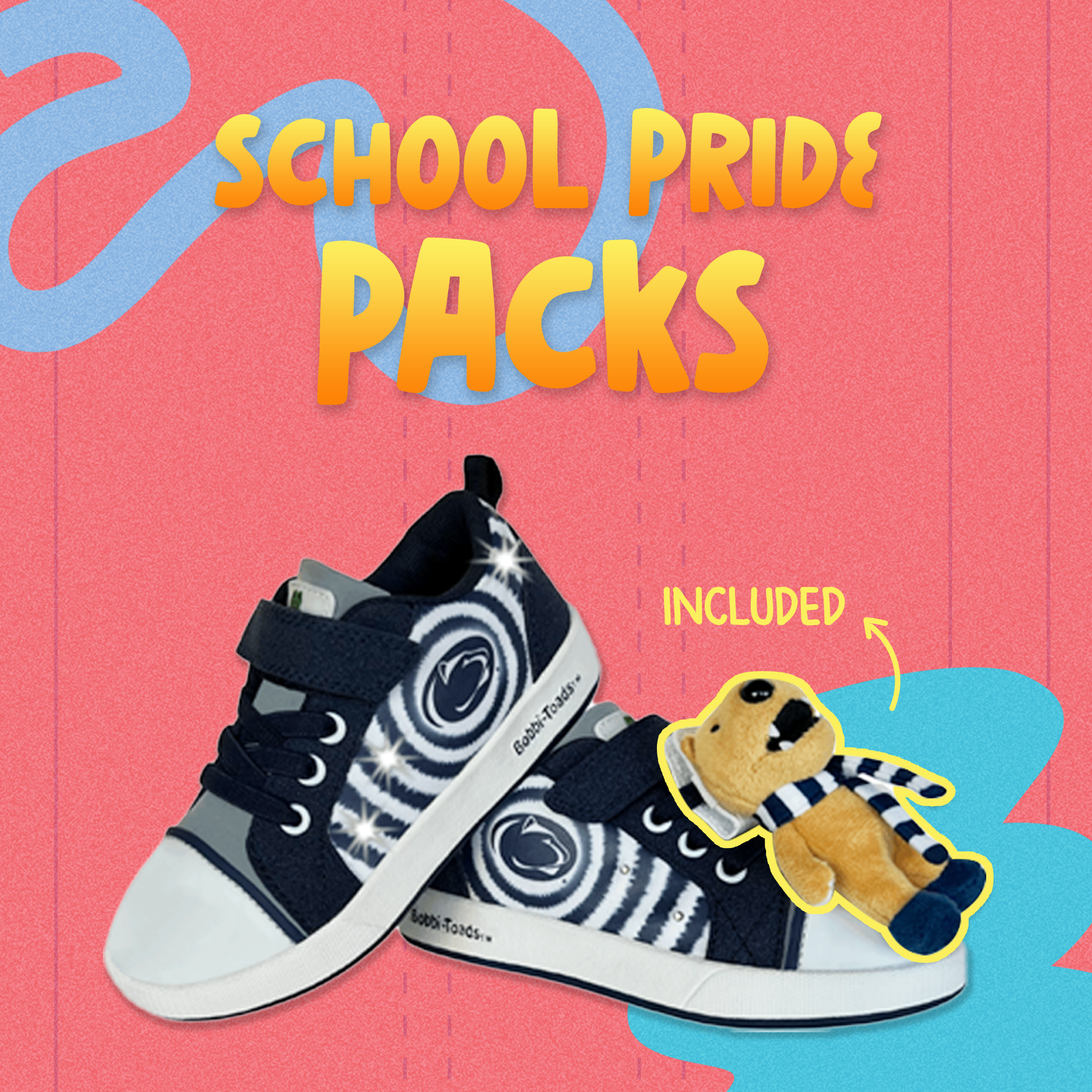 NCAA College Light-Up Shoes: School Pride Pack