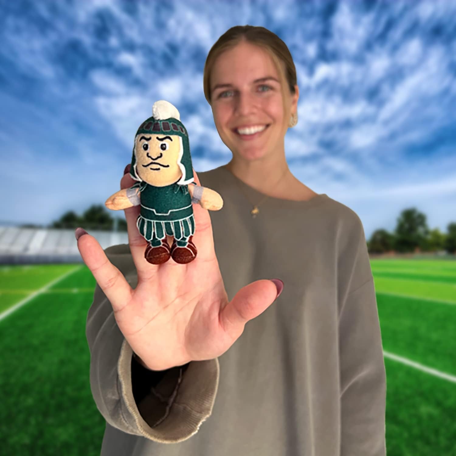 Michigan State University Mascot "Sparty" Attachable Plush Merch