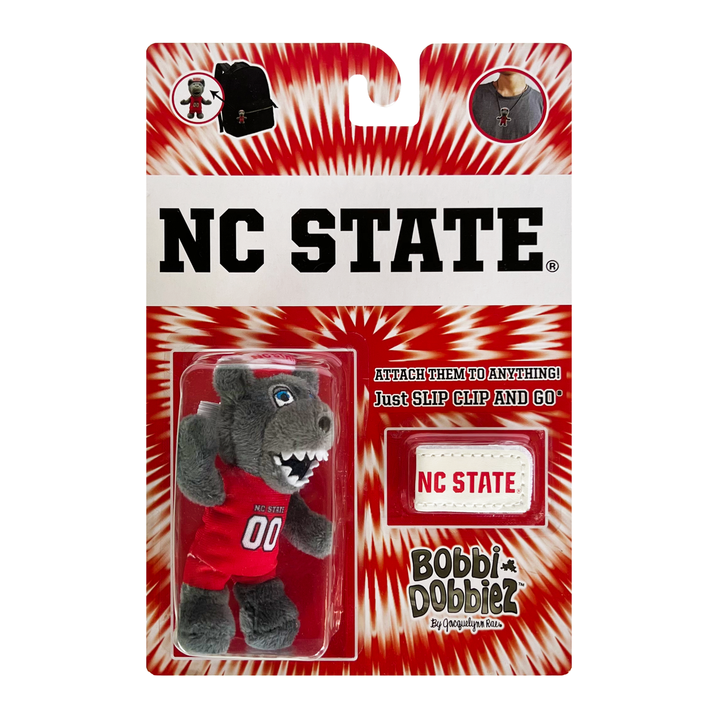 NC State University Mascot "Mr. Wuf" Attachable Plush Merch