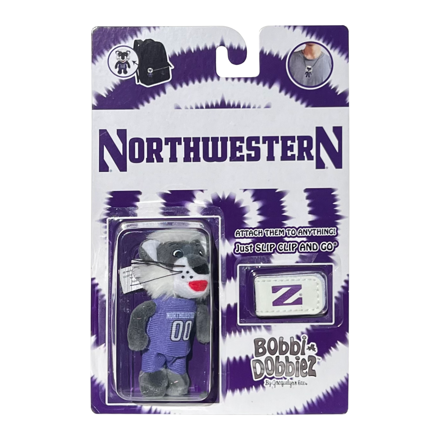 Northwestern University Mascot "Willie Wildcat" Attachable Plush Merch
