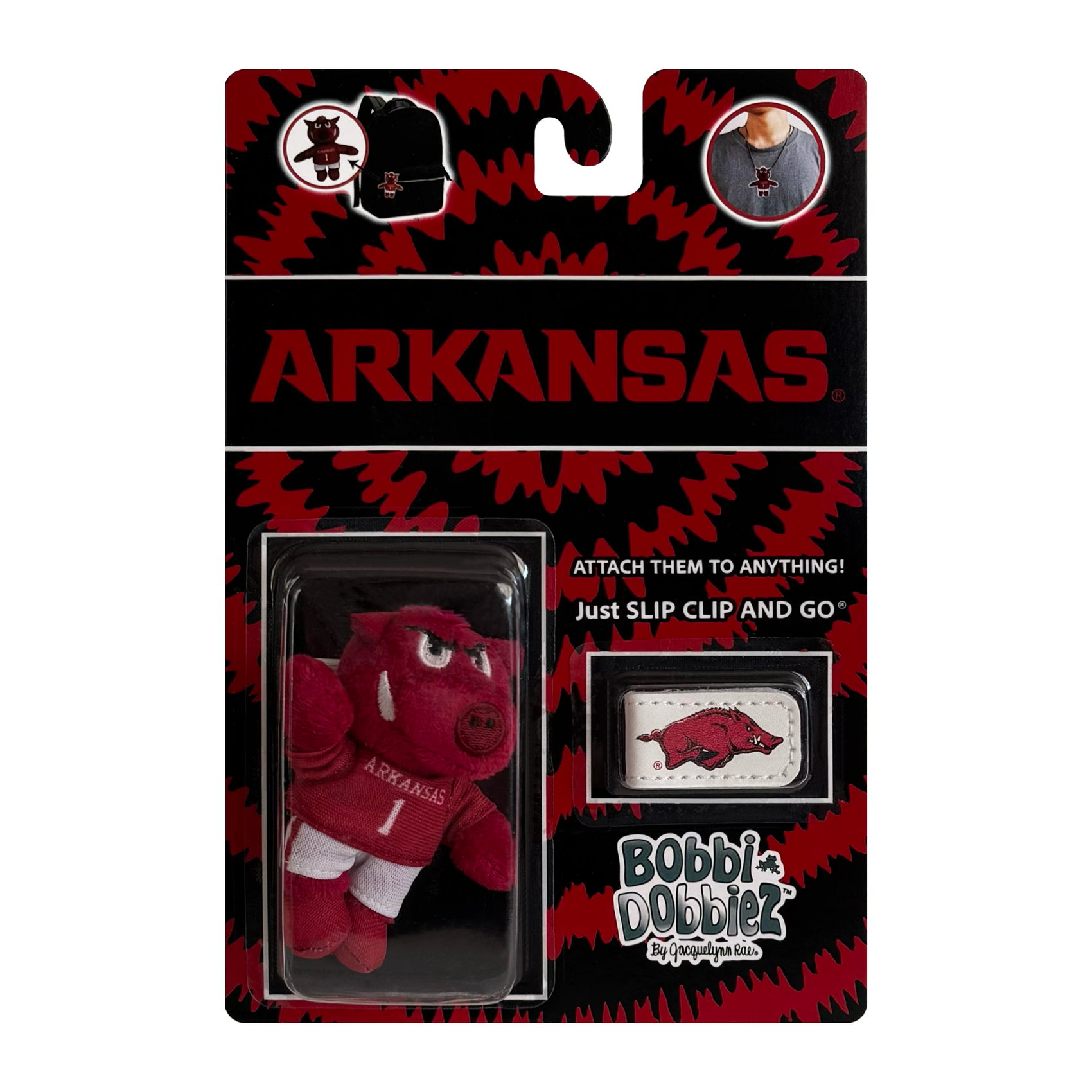 University of Arkansas "Big Red" Attachable Plush Merch