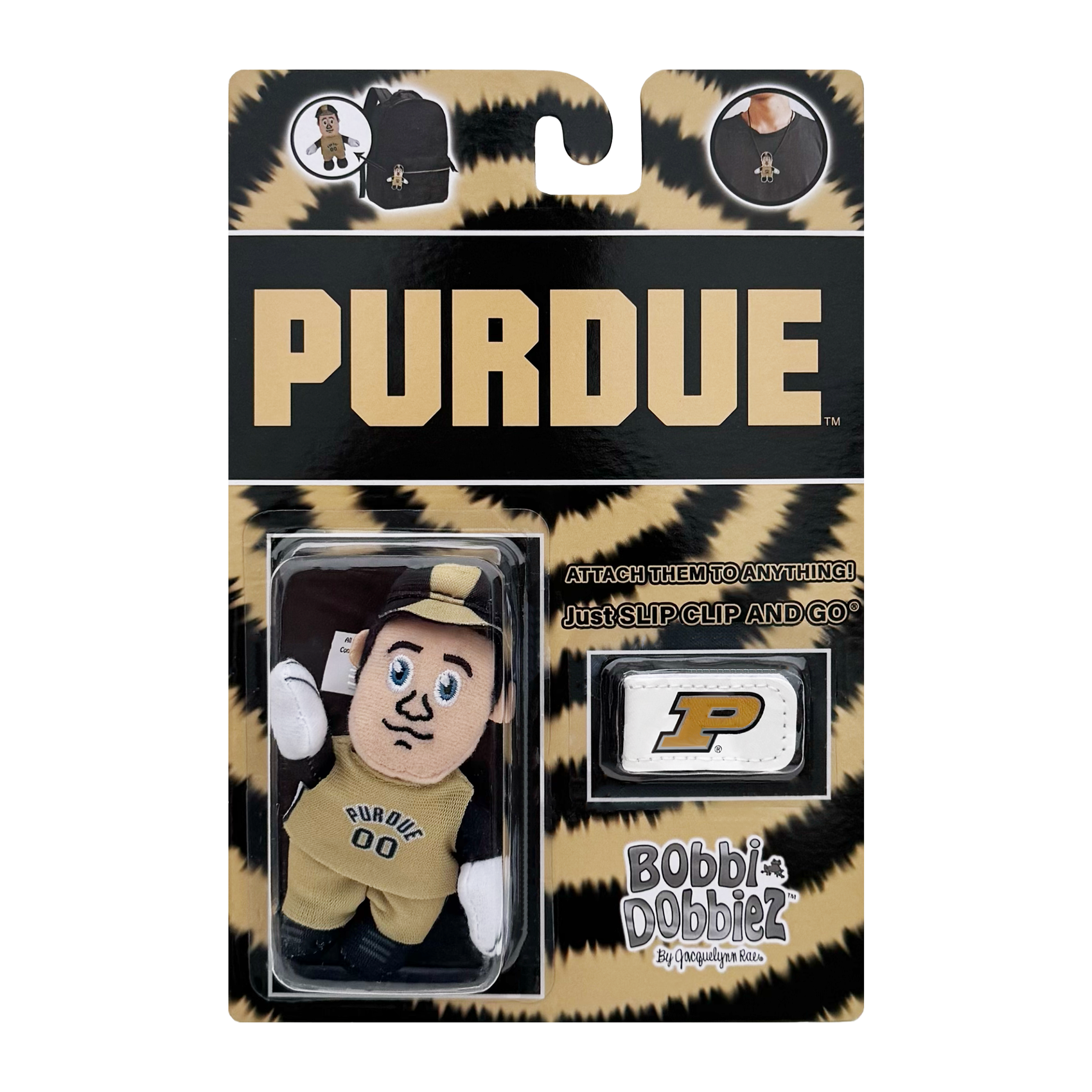 Purdue University Mascot "Purdue Pete" Attachable Plush Merch