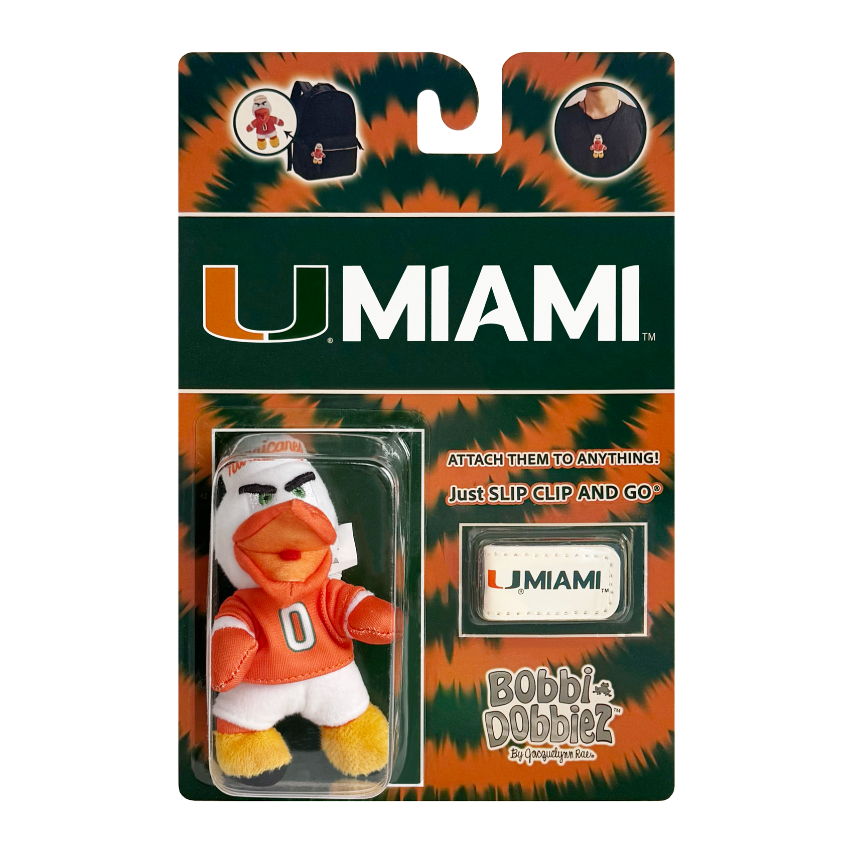 University of Miami Mascot "Sebastian" Attachable Plush Merch